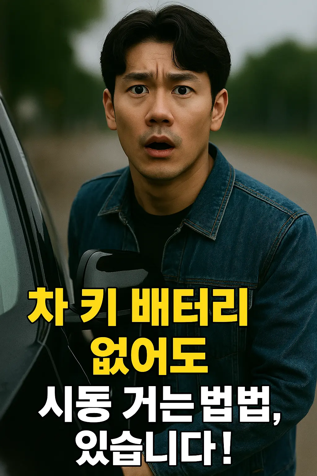 스마트키 배터리 나갔다고 시동이 안 걸린다고요? 이 버튼 하나면 시동됩니다 라고 적힌 텍스트 이미지"