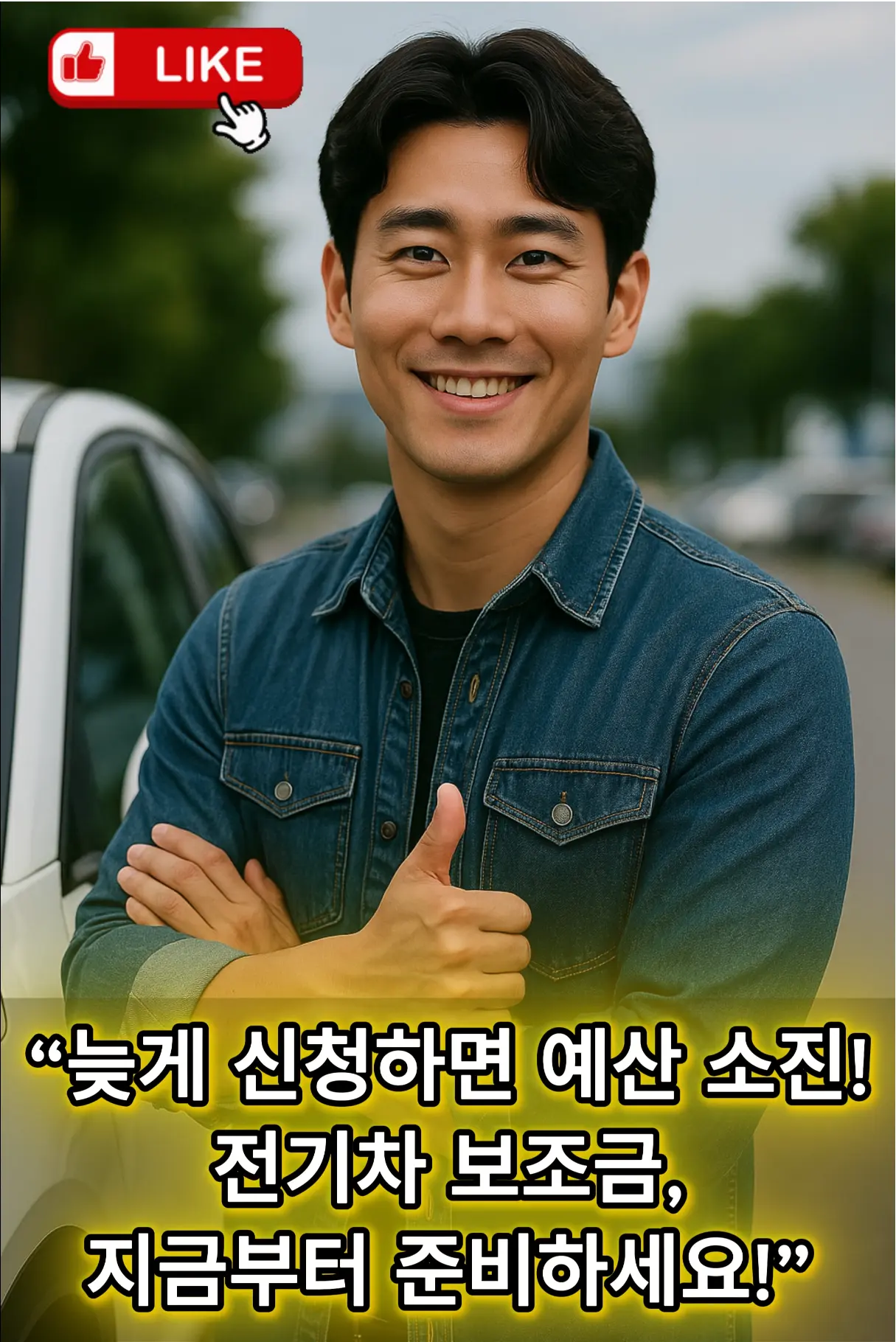 전기차 보조금 2025 가이드 - 보조금을 받고 구입한 전기차가 주차된 채 충전을 진행하는 모습