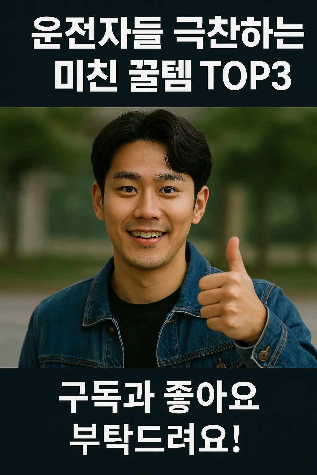 손을 들고 미소를 짓고 있는 남성, 자동차 청소기와 함께