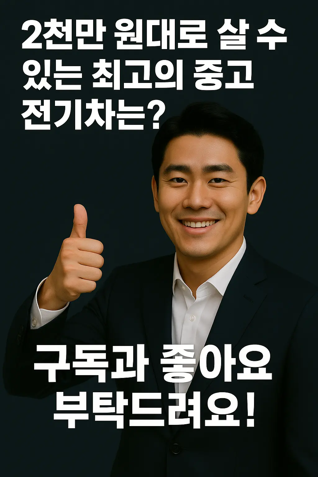 엄지척하며 웃는 훈남 캐릭터