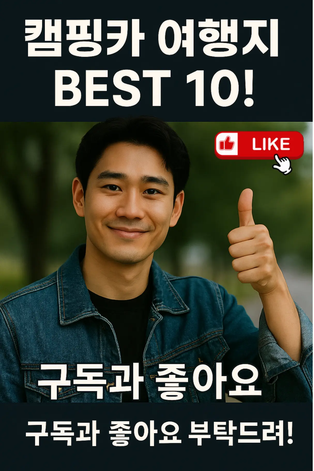 국내 캠핑카 여행지 추천, 캠핑 마무리 훈남 인사